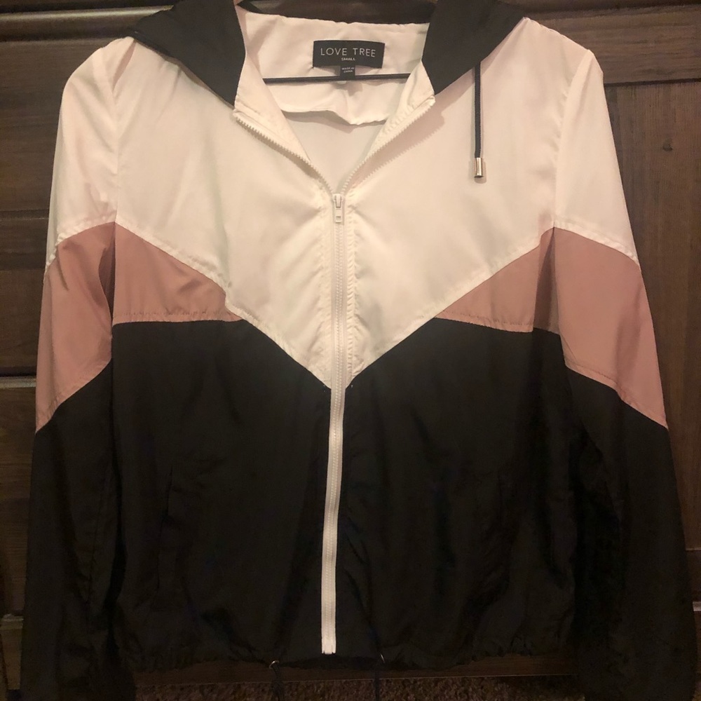 Zipper jacket with hood